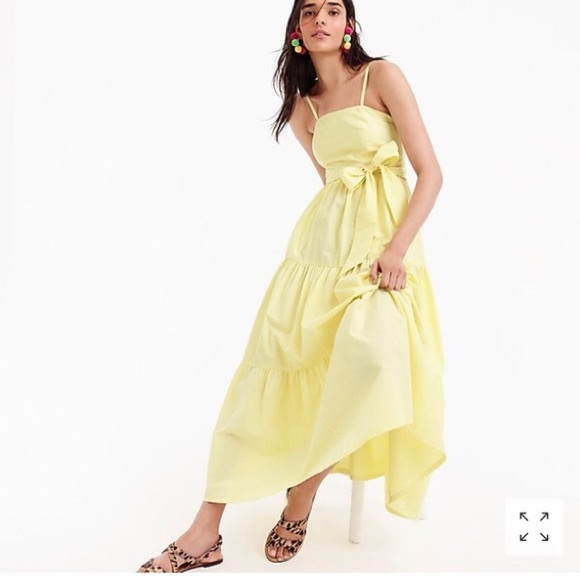 j crew tiered maxi dress